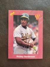 1991 RICKEY HENDERSON CLASSIC BASEBALL CARD #T75 OAKLAND ATHLETICS