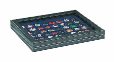Lindner 2367-2148CE NERA M Münzkassette mit Sichtfenster für 48 Champagner-Kapse