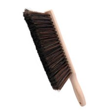 Hand Brush Soft Bristle With Oiled Beech Wood Handle 14 Inch Long brown