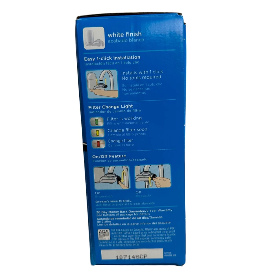 PUR Basic Faucet Water Filtration System White Finish FM-3333B - Image 4 of 4