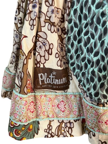 Matilda Jane Platinum Pagoda Floral Wrap Top NWOT Size 4 # 6/10 - Picture 4 of 5