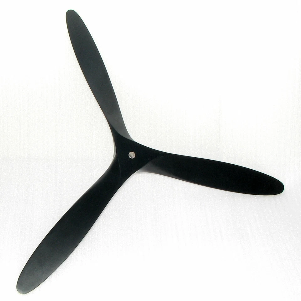 3-blades 14x6 Wood Propeller Black 6mm bore for Nitro Gas Engine RC Airplane - Image 2 of 4