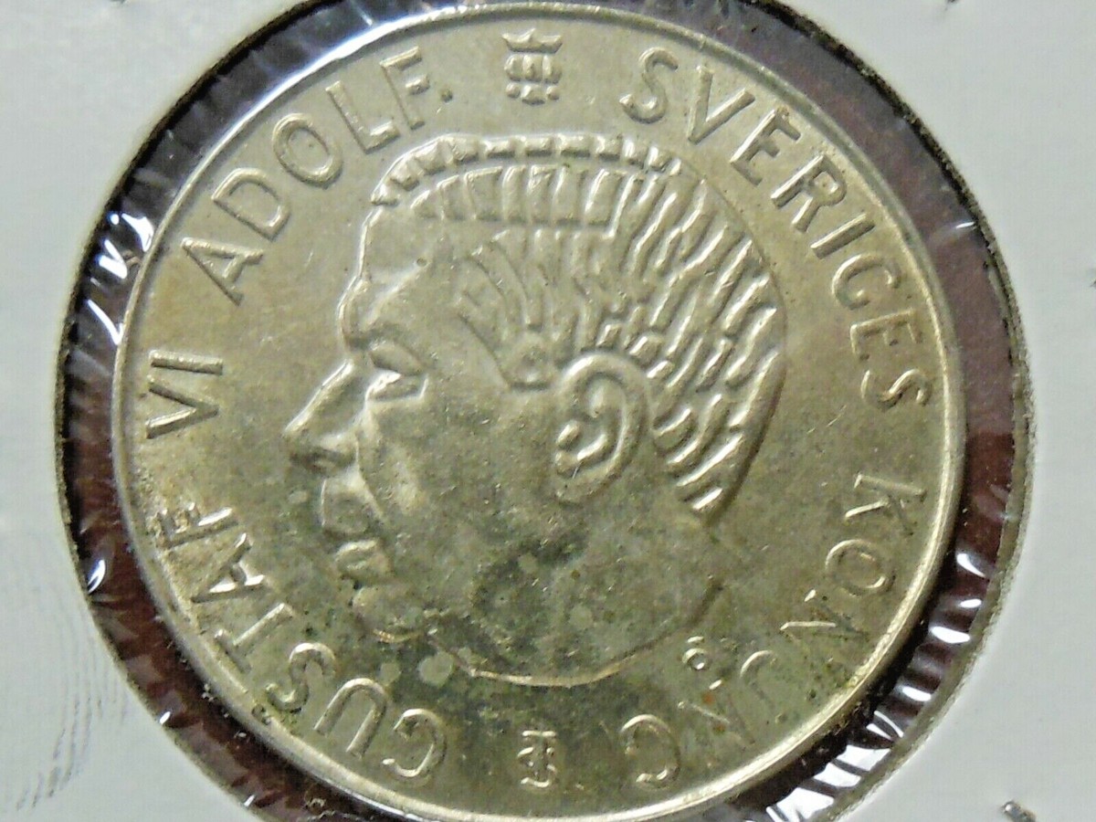 1954-T.S. Swedish Five (5) Kronor 