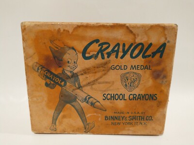 VINTAGE CRAYOLA GOLD MEDAL 1950's (1952 is the exact claim