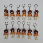 Lot of 12 Playmobil Eskimo Child Keychains Figure Toy vtg 1981 Geobra Alaska
