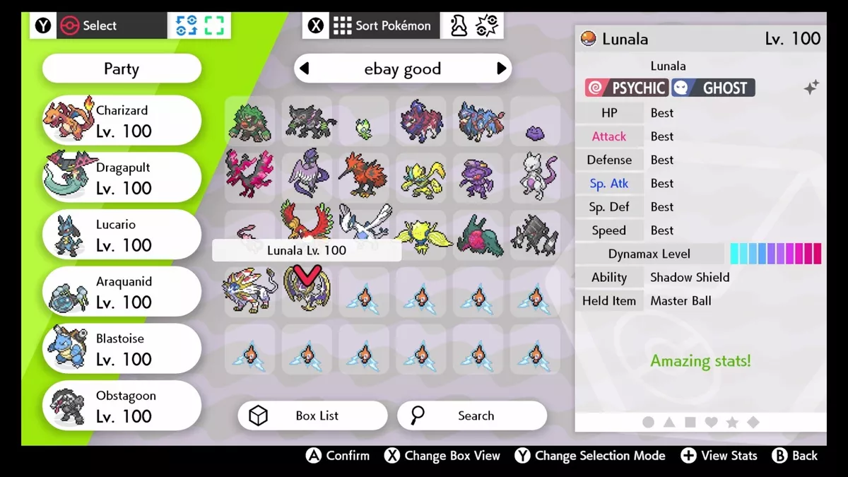  All 11 Shiny 6IV Ultra Beasts Crown Tundra Legendaries with  Master Balls for Sword and Shield : Toys & Games