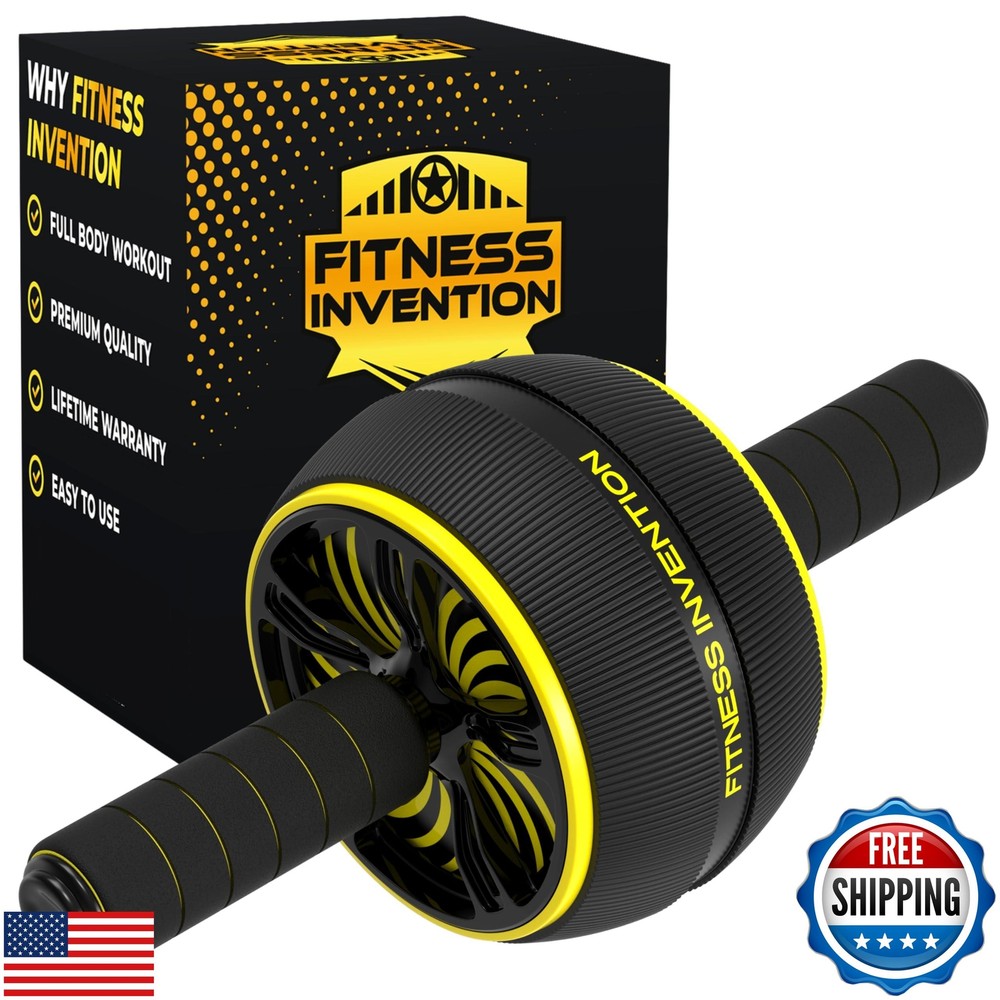 Ab Roller Wheel with Knee Mat – Core Strengthening Abdominal Exercise Equipment for Home Gym Workouts – Compact and Durable Ab Wheel for Effective Abs Training.
