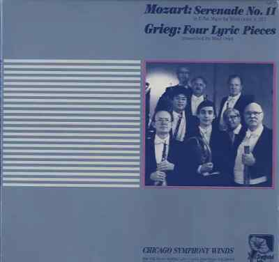 LP Mozart / Grieg / Chicago Symphony Winds Serenade No. 11 / Four Lyric Pieces