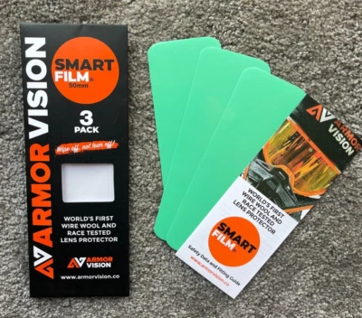 ARMOUR VISION SMART FILM 50MM LENS PROTECTOR PACK OF 3 SINGLES