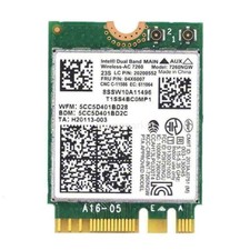 For Lenovo Thinkpad Intel Dual Band Wireless AC Bluetooth Card 4.0 7260NGW Y1N8