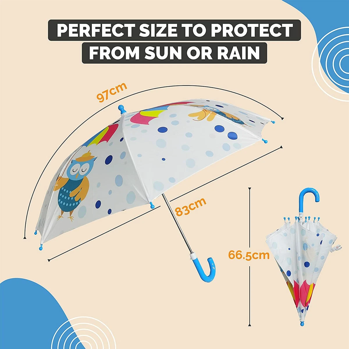 Umbrella for Kids Stylish Cute Child Safe Waterproof Kids