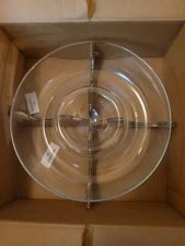 Vintage Princess House Heritage Crystal Chip and Dip Bowl Cocktail Server No 401