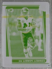 Cornell Powell 2021 Donruss Optic Rated Rookies Yellow Plate 1/1