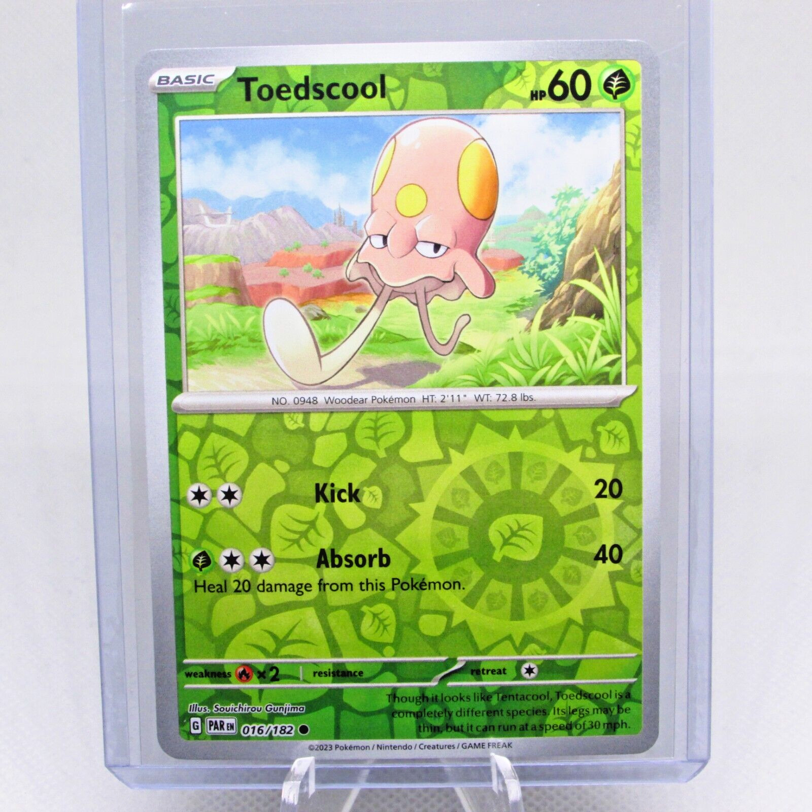 Pokemon TCG Paradox Rift Toedscool 16/182 Reverse Holo
