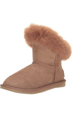 LUXE Women's Foxy Xtra Short Fashion Boot Size 10 Chestnut (22)