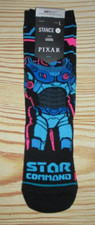 STANCE KIDS BOYS YOUTH BUZZ LIGHTYEAR BLACK CREW SOCKS SIZE L 3 - 5.5