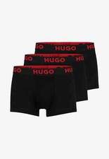HUGO BOSS Men's Boxer Shorts, Trunks, Pack of 3 Black Classic
