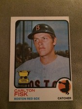 1973 Topps Carlton Fisk Baseball Card #193 Boston Red Sox Catcher