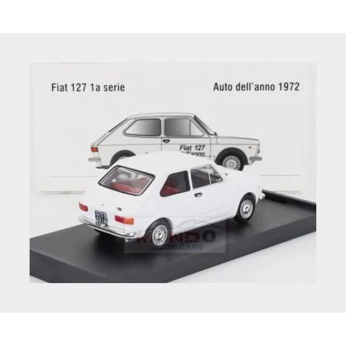 1:43 BRUMM Fiat 127 1-Series 1971 Red Interior Bianco White R500-02 - Photo 3/3