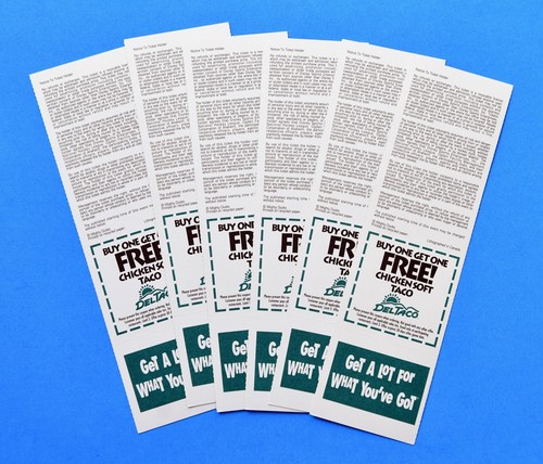1994 Anaheim Mighty Ducks Game Tickets. Six UNUSED LOCKOUT Tickets. Flames. - Picture 3 of 3