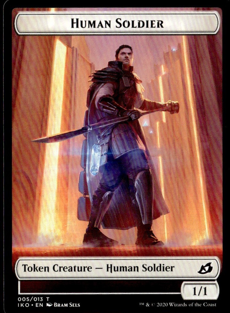 2020 Double Masters Human Soldier Common Token Card #5  