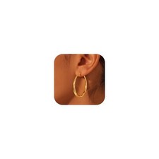 Gold Hoop Earrings for Women Large Lightweight 14K Gold Plated Hoop Earrings ...