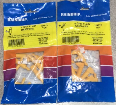 Lot of 20  4-GPH Flag Drippers, for Drip Irrigation Raindrip Irrigation 124010