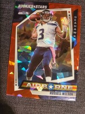 RUSSELL WILSON 2021 Rookies & Stars Airborne Red Ice Prizm SP Seahawks MINT!!
