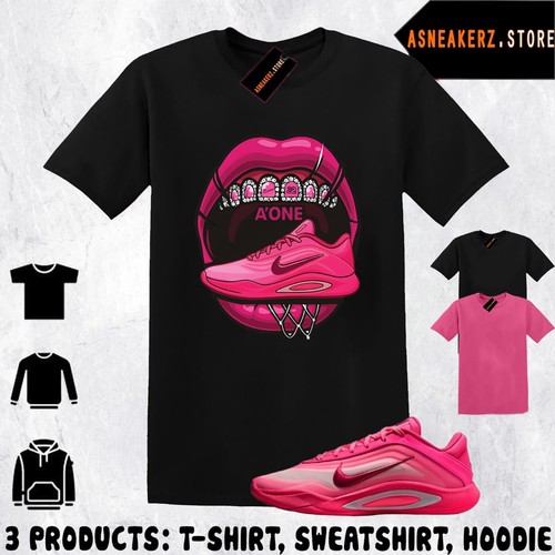 One Of A'Kind T-Shirt Maglietta Abbinata Match A'ja Wilson A'One Rosa A'ura Sneaker - Foto 4 di 5