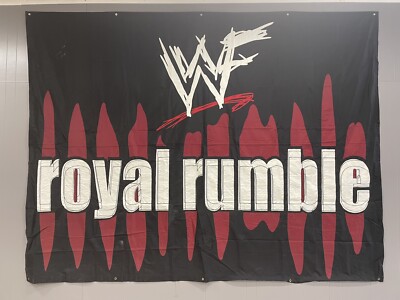 WWF Royal Rumble 2000 PPV Arena Banner Used MSG WWE Rock Big Show