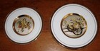 VINTAGE PAIR OF  BEAUTIFUL 24K GOLD CHOKIN' PLATES  — photo 1