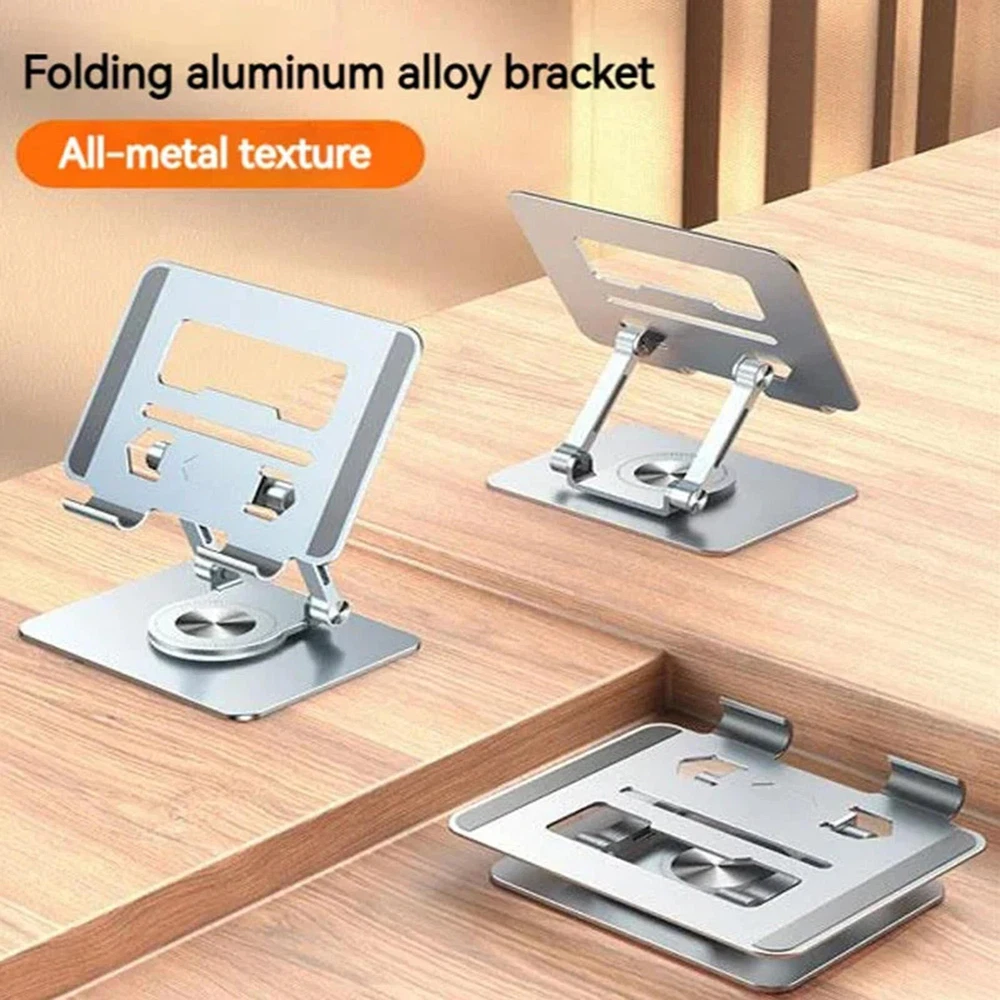 Adjustable Ergonomic Aluminum Laptop Stand for Desk with Foldable Design