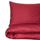 Satin Bettwäsche Set Streifen Rot 135x200 | 140x200 |155x220 | 200x200 | 200x220
