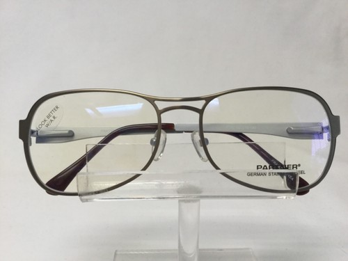 NEW PARTNER 152 Eyeglasses Bronze/Silver Spring Hinges Stainless Steel Aviator - Picture 5 of 6