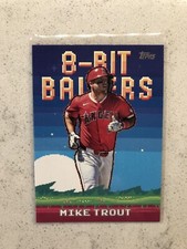2025 Topps Series 1 Celebration 8-Bit Ballers Mike Trout #8B-2 Angels