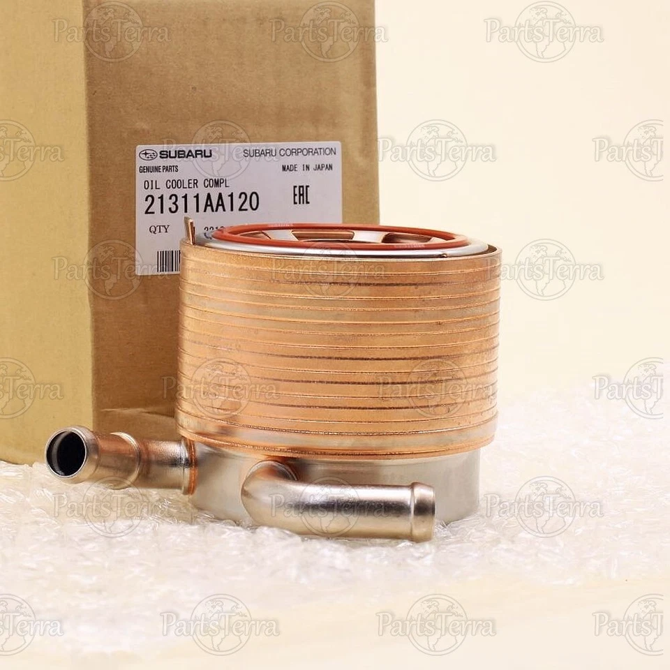 New OEM Genuine Subaru IMPREZA WRX STI EJ257 Turbo Engine Oil Cooler 21311AA120 - Image 2 of 4