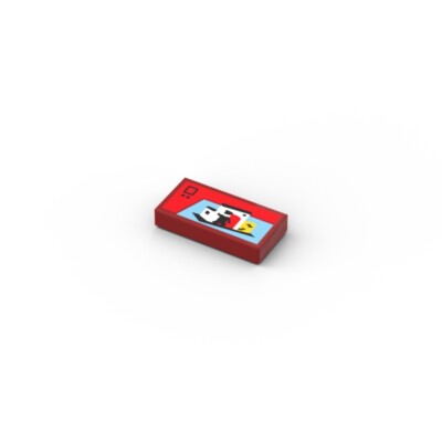 Juniors Set Box with White Building   Custom printed original LEGO  brick tile 