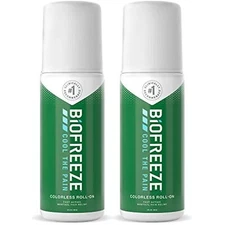 Biofreeze Roll-On Pain-Relieving Gel 3 FL OZ, Colorless (Pack Of 2) Topical Pain