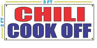 CHILI COOK OFF Banner Sign NEW Larger Size Best Quality for The $$$ Competition
