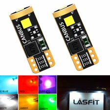LASFIT Multi Color T10 168 2825 LED License Plate Light Bulbs for Chevrolet Ford