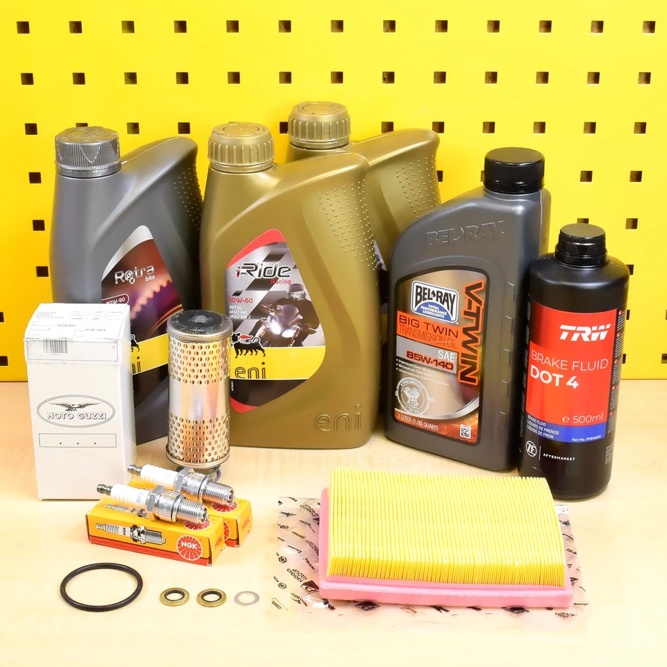 Juego de servicios filtro original Eni iRide 10W60 para: Moto Guzzi Breva Nevada 750 V7