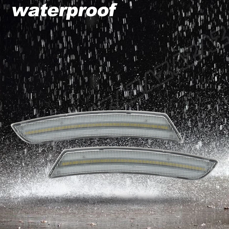 For Cadillac ATS CTS 2015-2019 LED Side Marker Light Amber Front Bumper Lamp 2X Foto 4 de 4