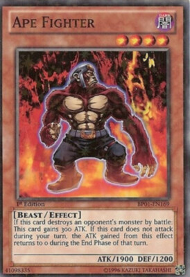 Ape Fighter - BP01-EN169 - Starfoil Rare - 1st Edition x1 - Moderately Played