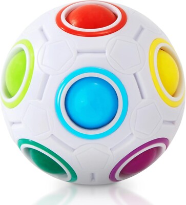 Regenbogenball Magischer Puzzleball für Kinder & Erwachsene, Stressabbau, Den...