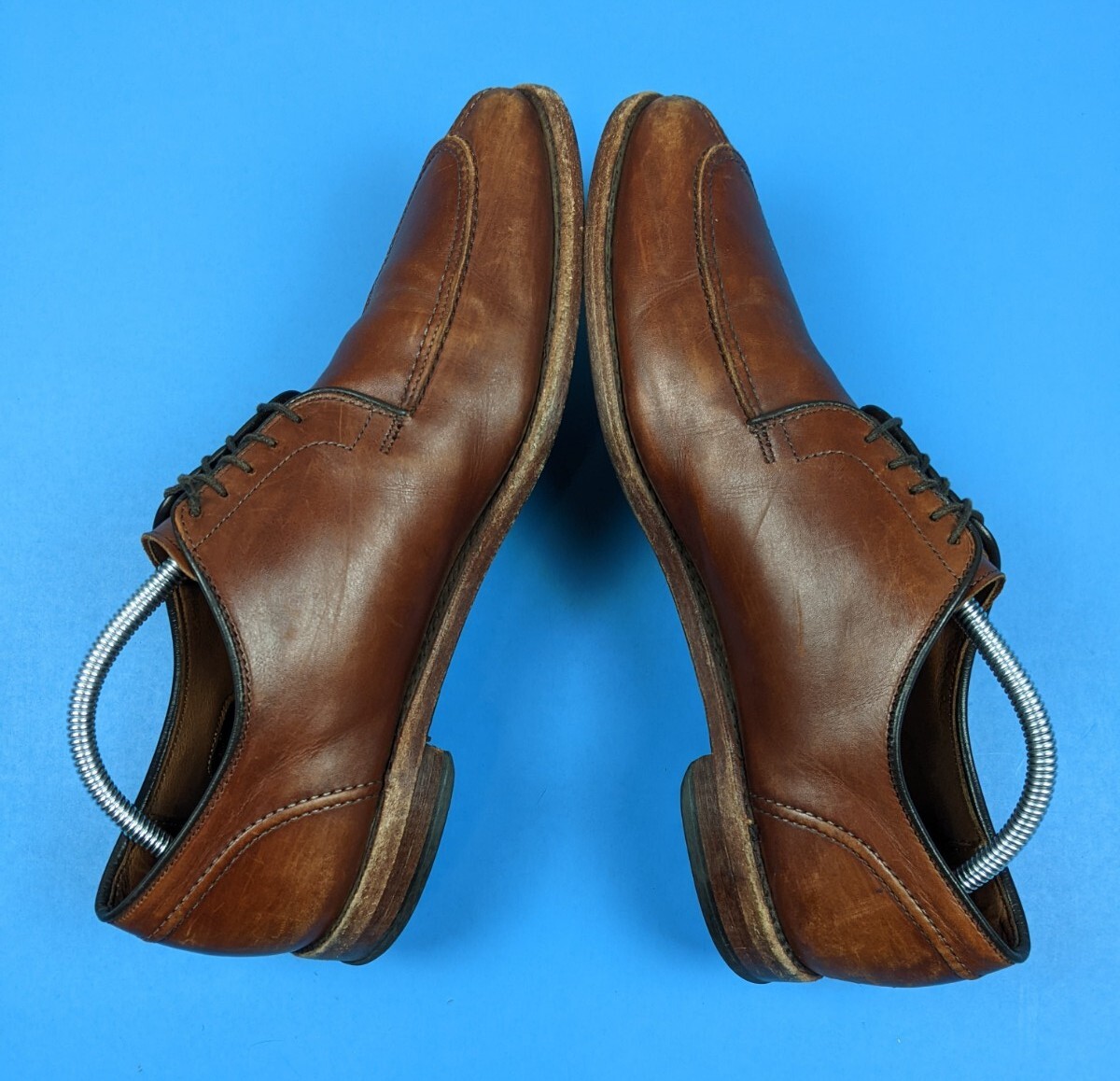 ALLEN EDMONDS LaSalle Split Toe Brown Dress Shoes Mens Size 