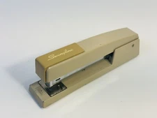 Vintage Swingline 747 Stapler 94-02 Tan Metal USA Made Heavy Duty Steel