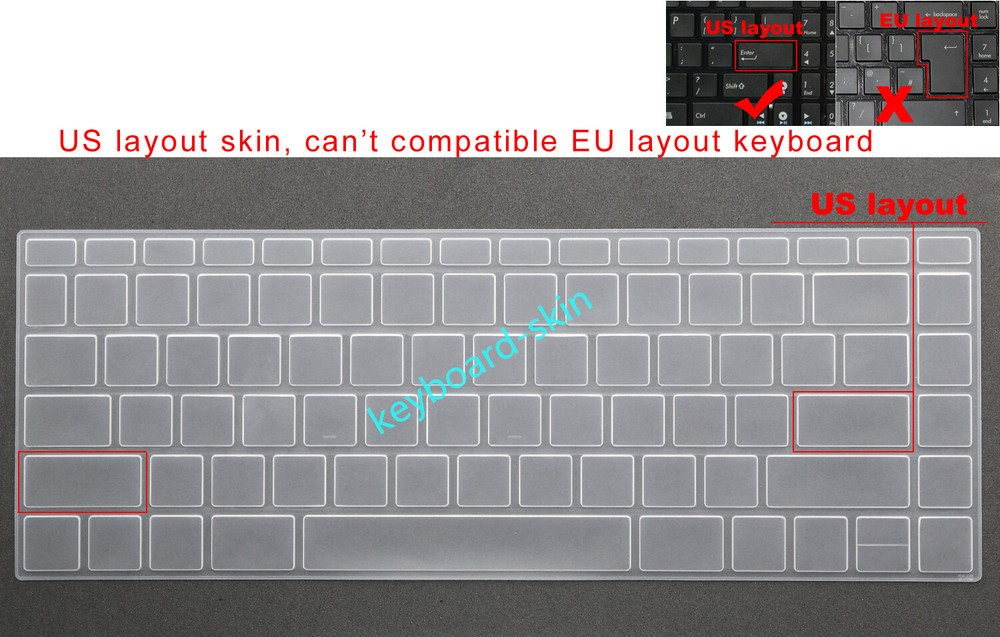 US Keyboard Skin Cover Compatible with HP 14-CC 14-CD 14-CE 14-CF 14-CK 14-CM 14-CS 14-CY
