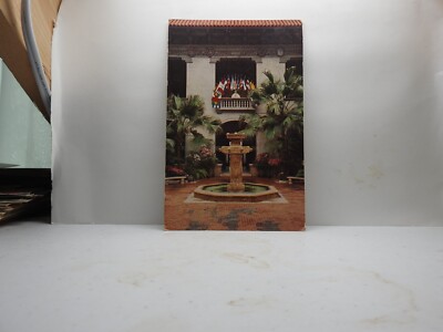 Patio Pan American Union Bldg Washington DCLithograph Postcard Posted 1947 C35