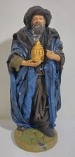01559 Pastorello Presepe napoletano - Statuina in terracotta - Re Magio - 26 cm