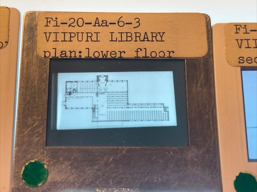 Alvar Aalto “Viipuri Library Plans” Finland Architecture 6 35mm Art Slides 2 - Picture 4 of 9